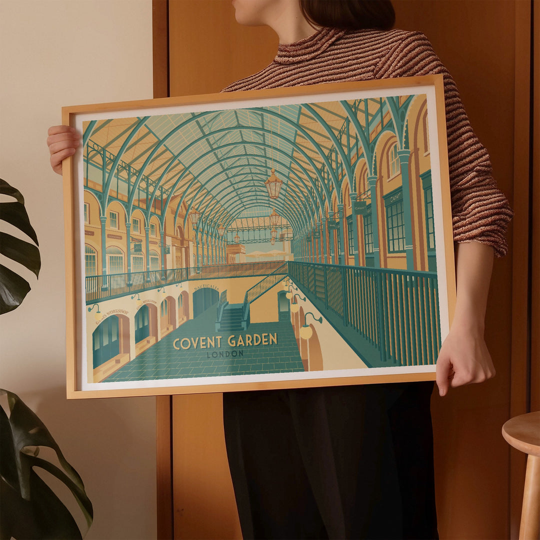Covent Garden London Travel Poster