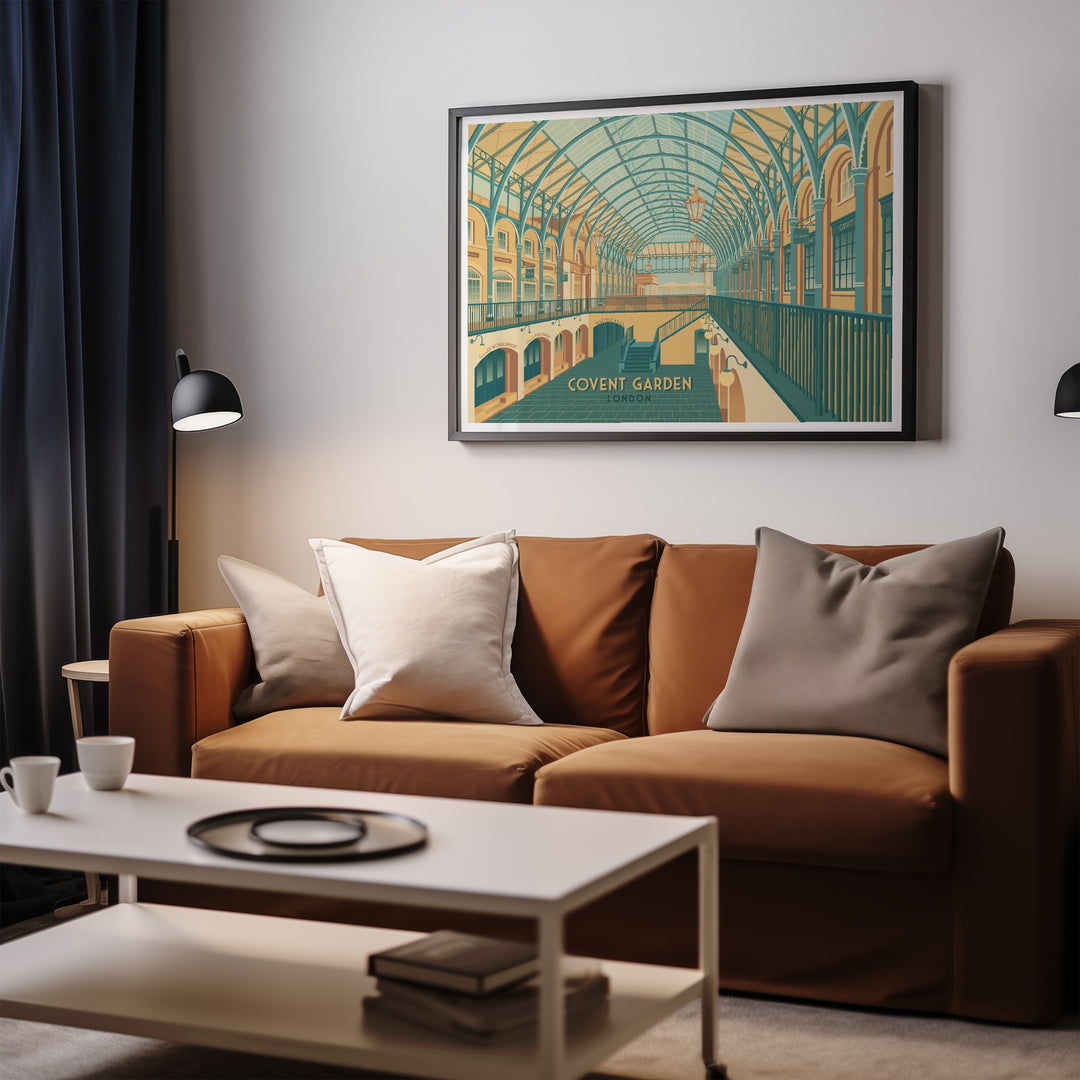 Covent Garden London Travel Poster