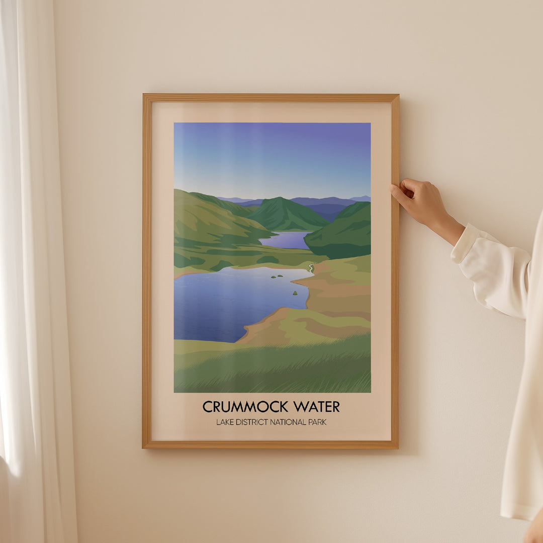 Crummock Water Lake District Travel Poster