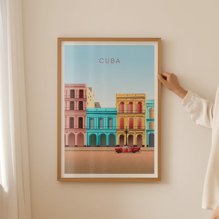 Cuba Minimal Travel Poster