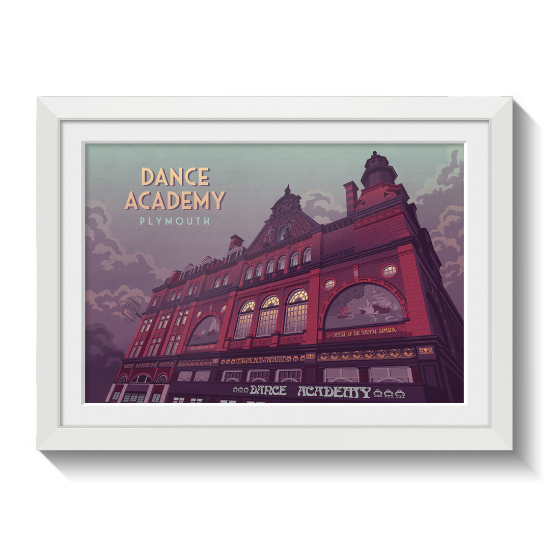 Dance Academy Plymouth Travel Poster