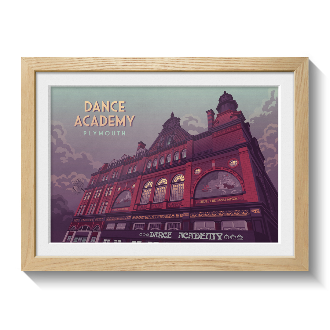 Dance Academy Plymouth Travel Poster