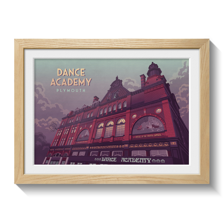 Dance Academy Plymouth Travel Poster