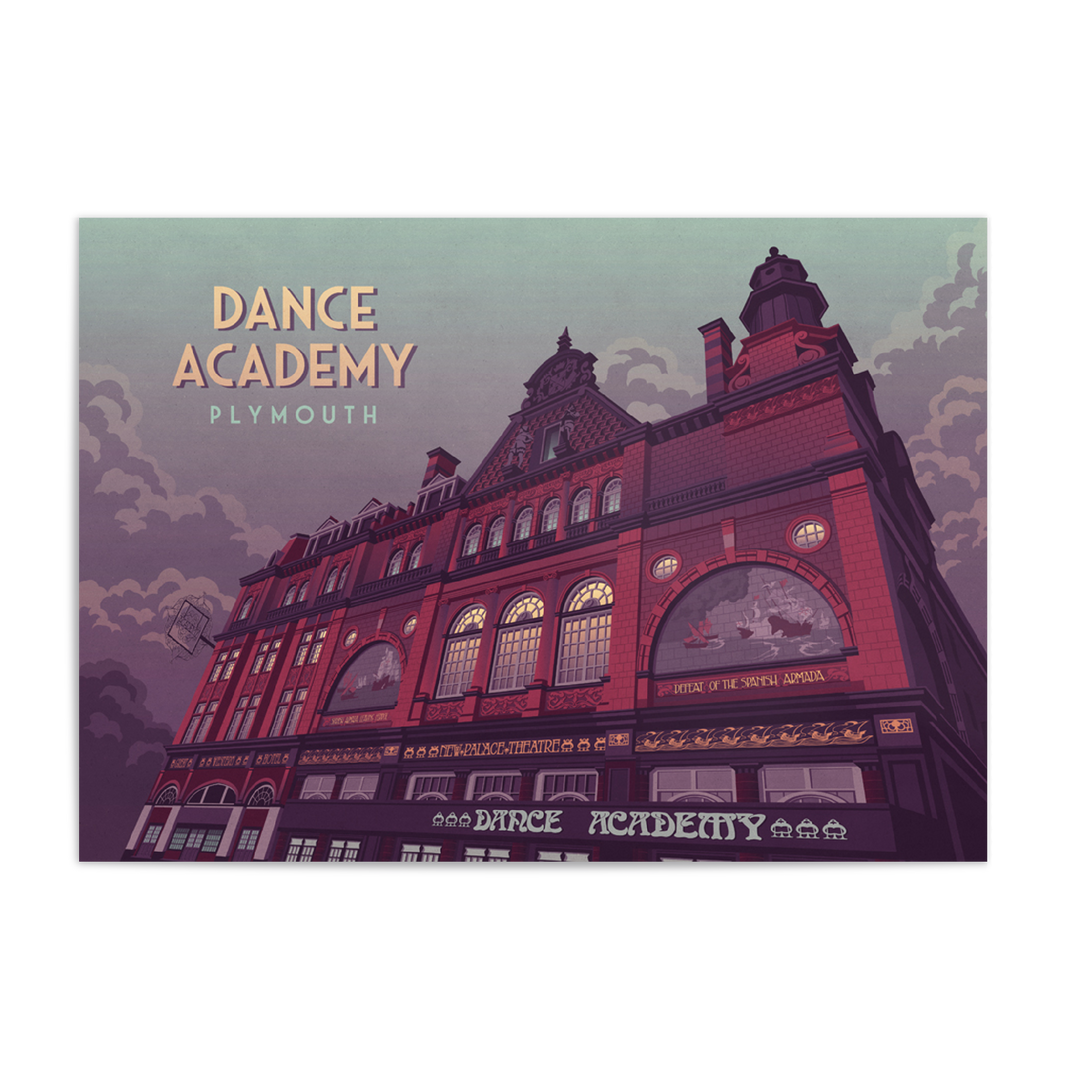 Dance Academy Plymouth Travel Poster