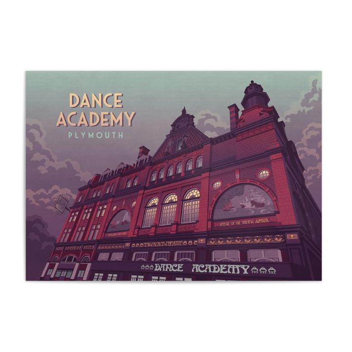 Dance Academy Plymouth Travel Poster