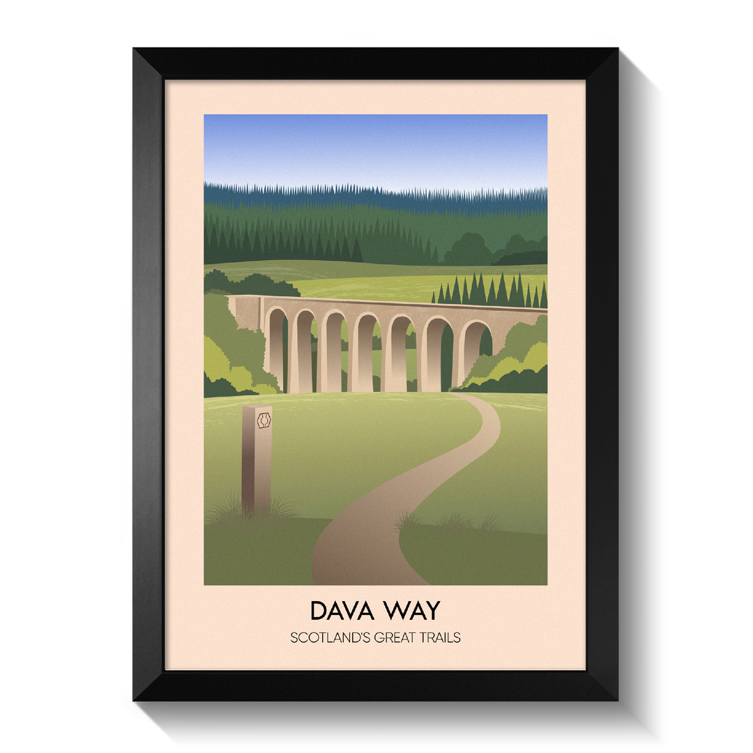 Dava Way Scotland's Great Trails Poster