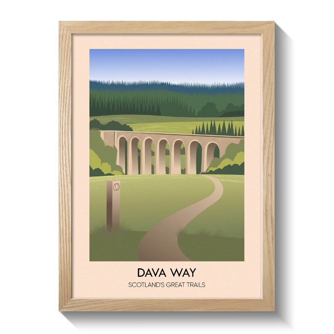 Dava Way Scotland's Great Trails Poster