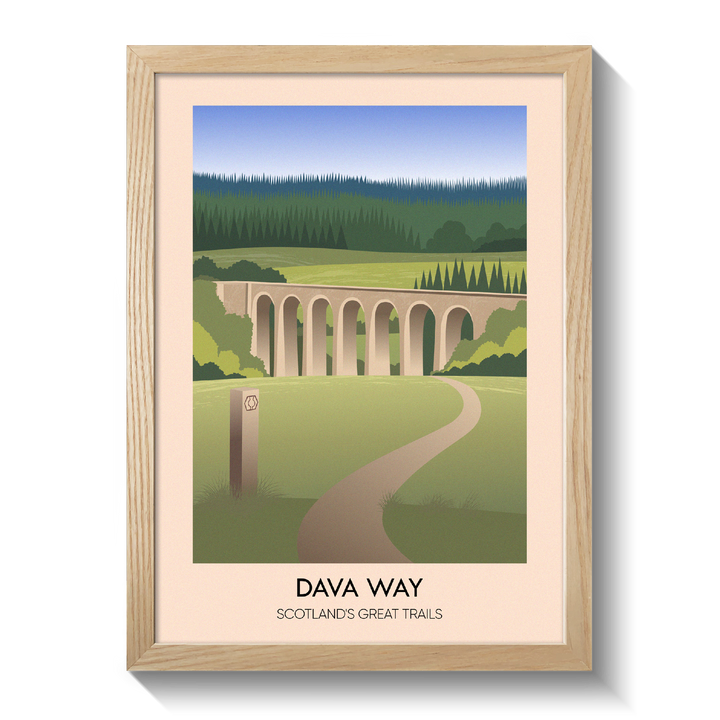 Dava Way Scotland's Great Trails Poster