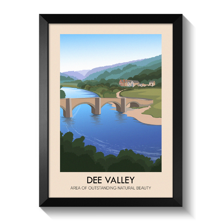 Dee Valley AONB Travel Poster