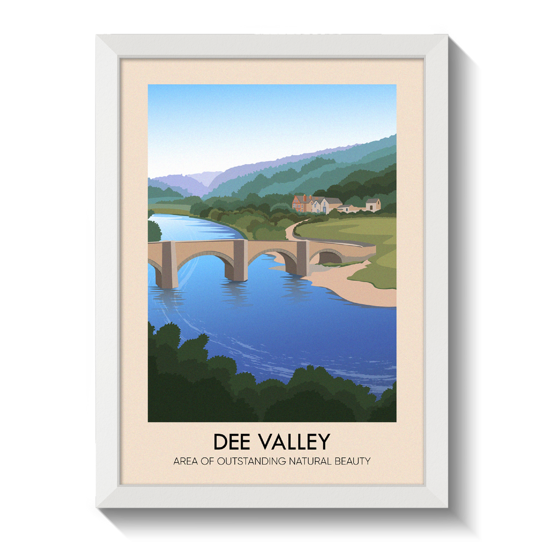 Dee Valley AONB Travel Poster