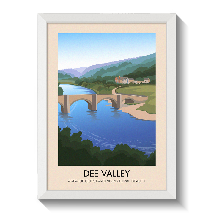 Dee Valley AONB Travel Poster