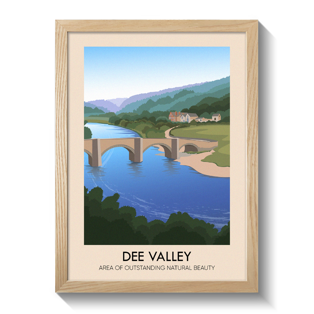 Dee Valley AONB Travel Poster
