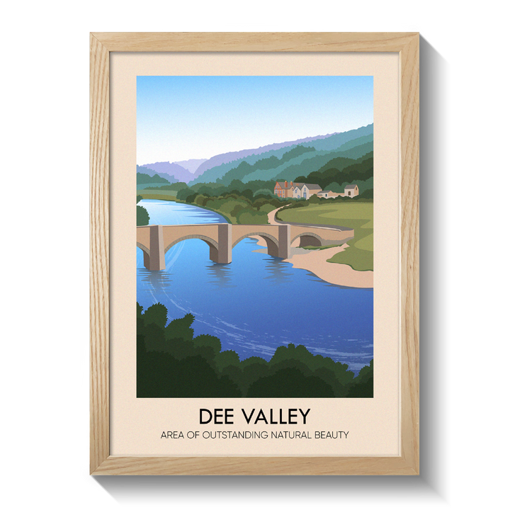 Dee Valley AONB Travel Poster