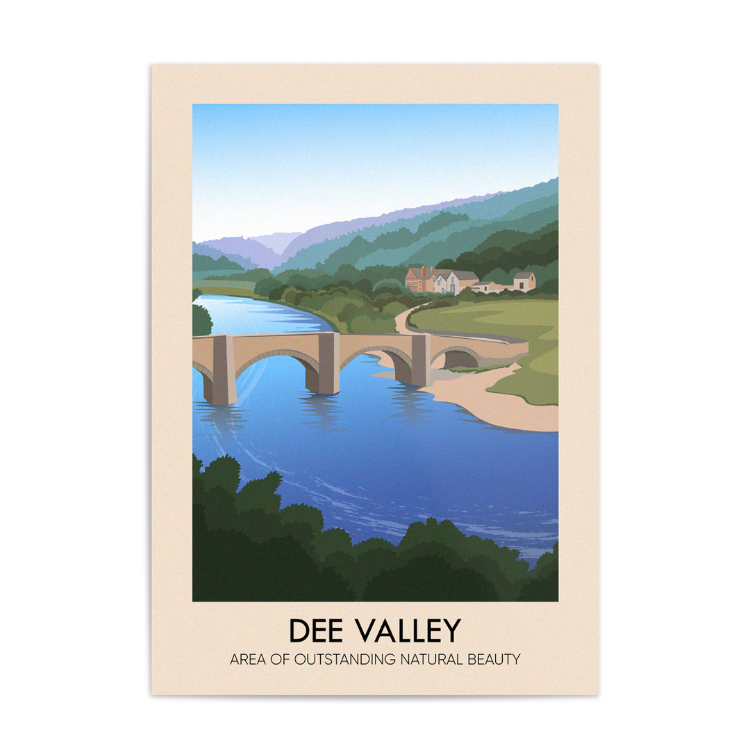 Dee Valley AONB Travel Poster