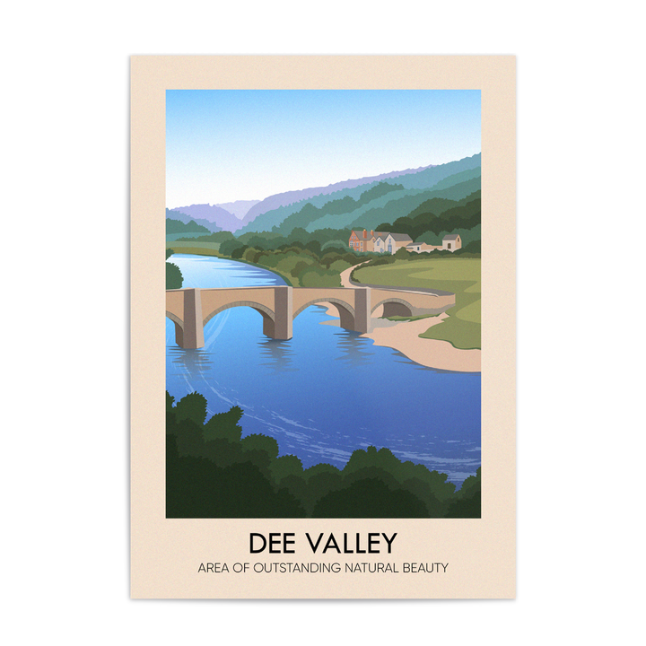 Dee Valley AONB Travel Poster