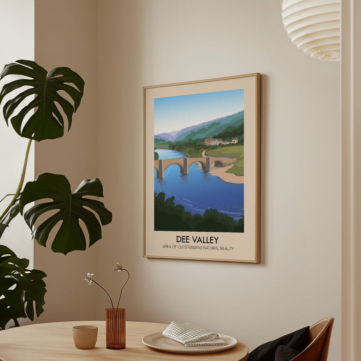 Dee Valley AONB Travel Poster