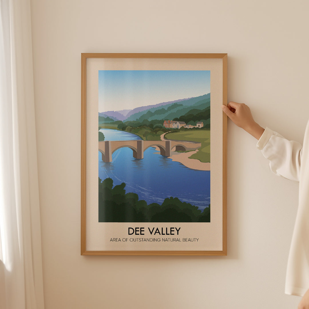 Dee Valley AONB Travel Poster
