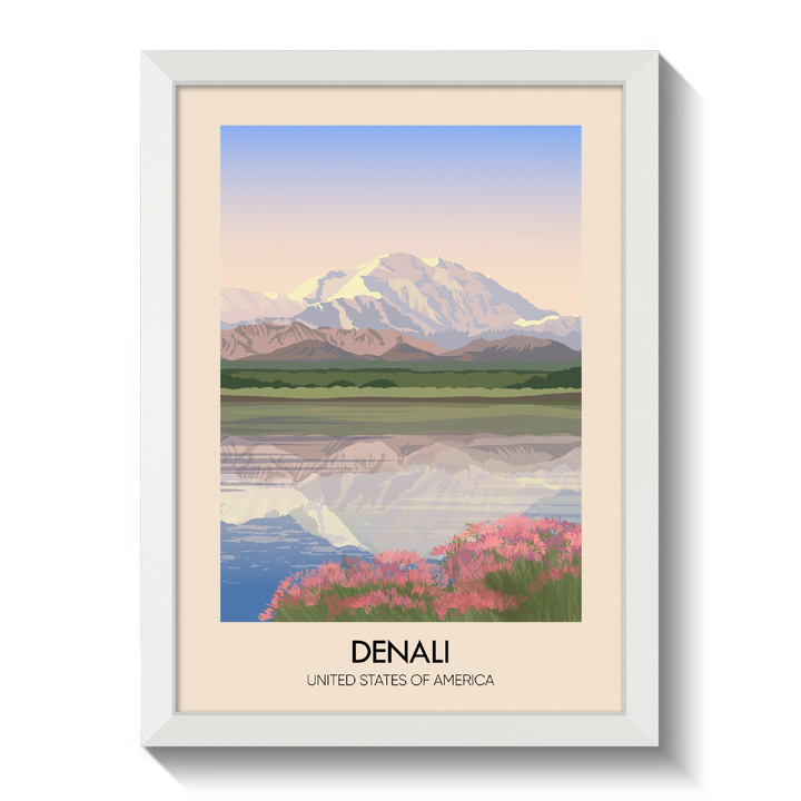 Denali USA Travel Poster