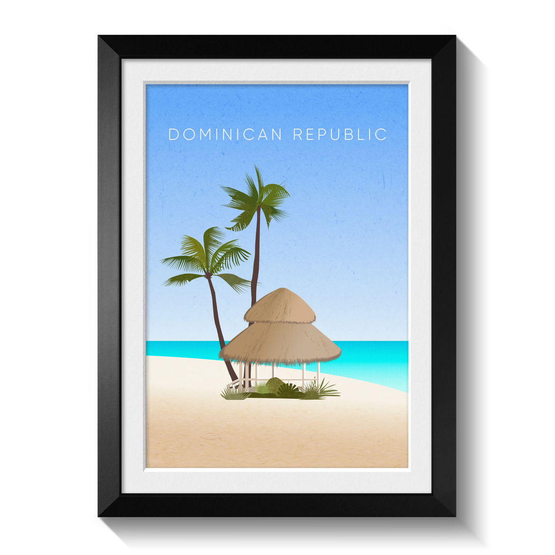 Dominican Republic Minimal Travel Poster