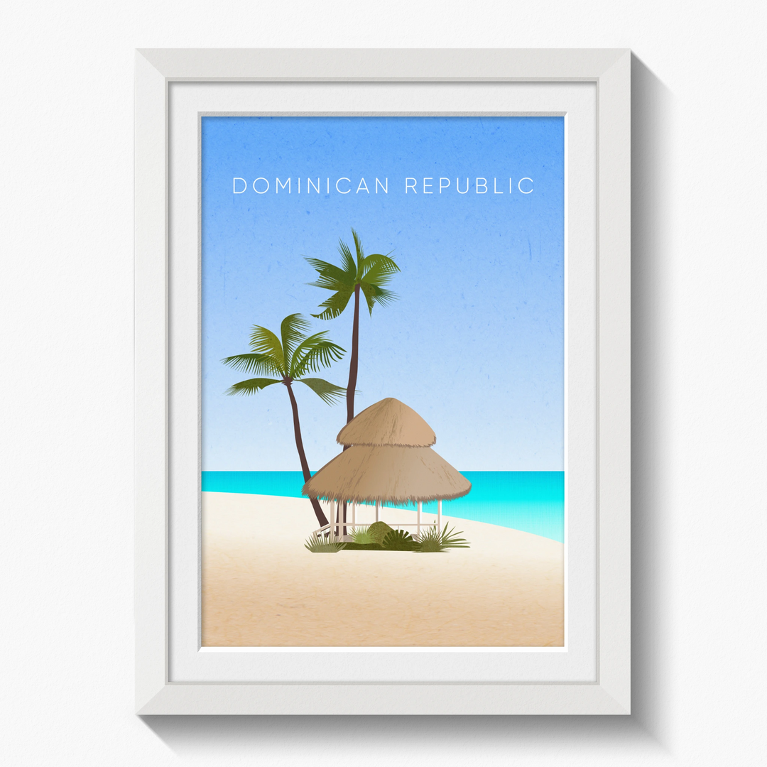 Dominican Republic Minimal Travel Poster
