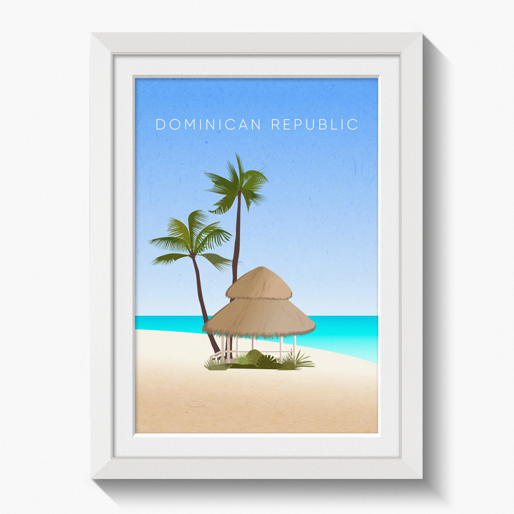 Dominican Republic Minimal Travel Poster