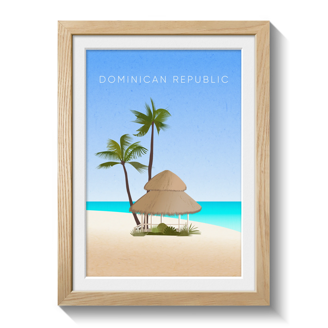 Dominican Republic Minimal Travel Poster