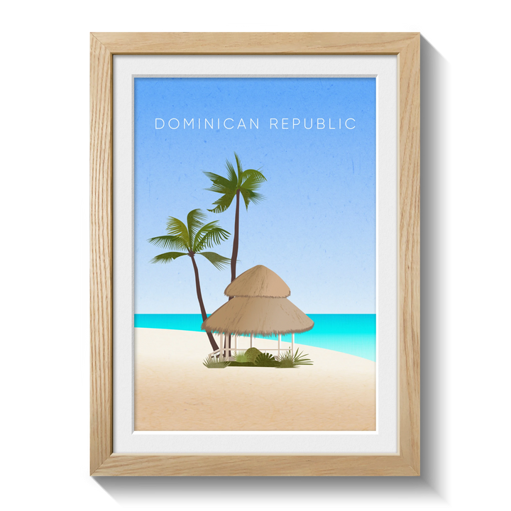 Dominican Republic Minimal Travel Poster