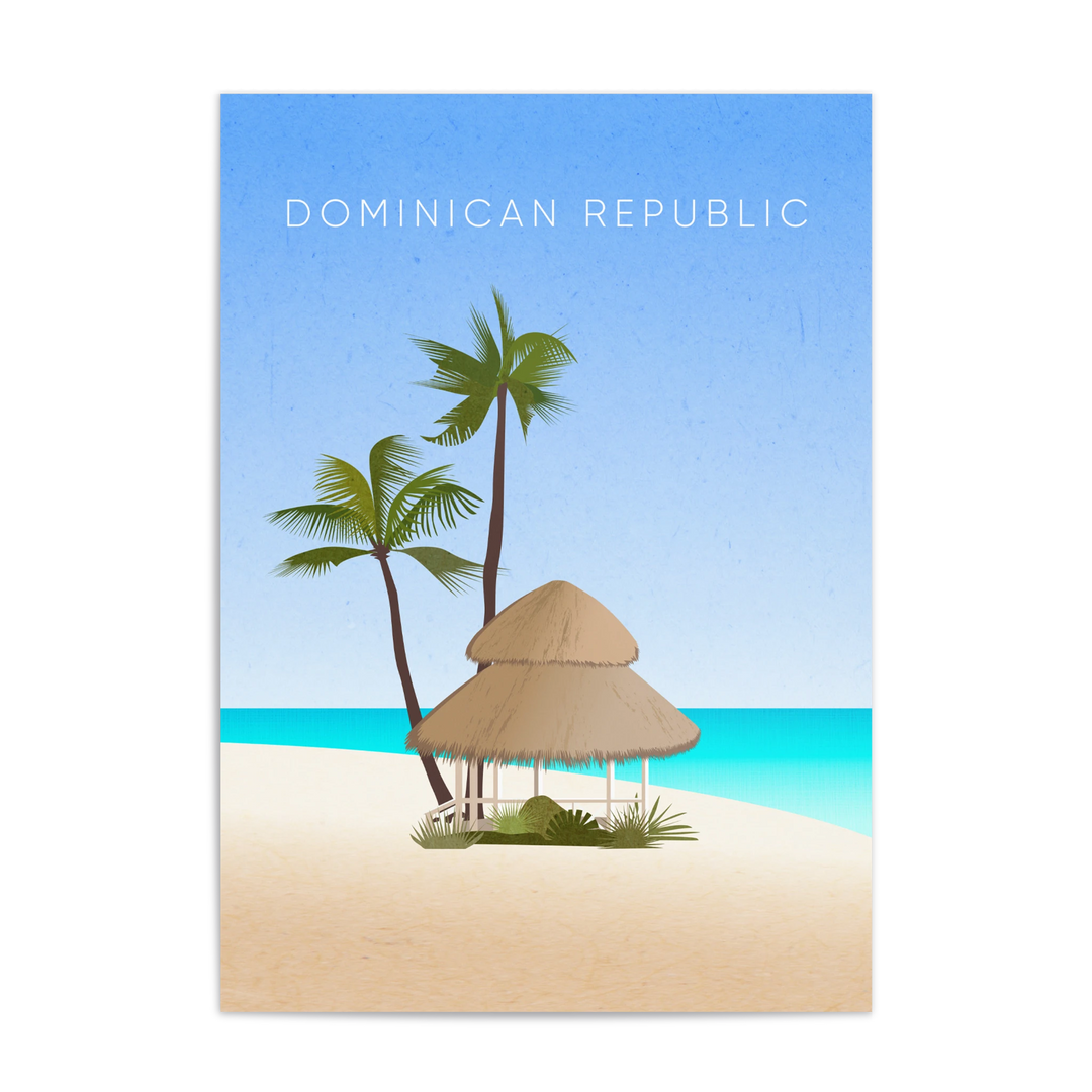 Dominican Republic Minimal Travel Poster