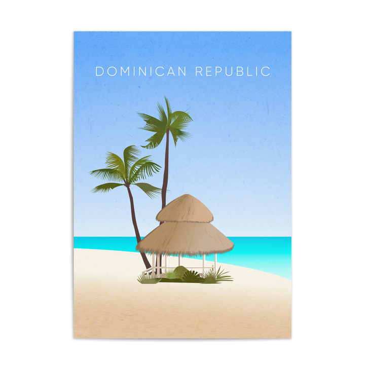 Dominican Republic Minimal Travel Poster