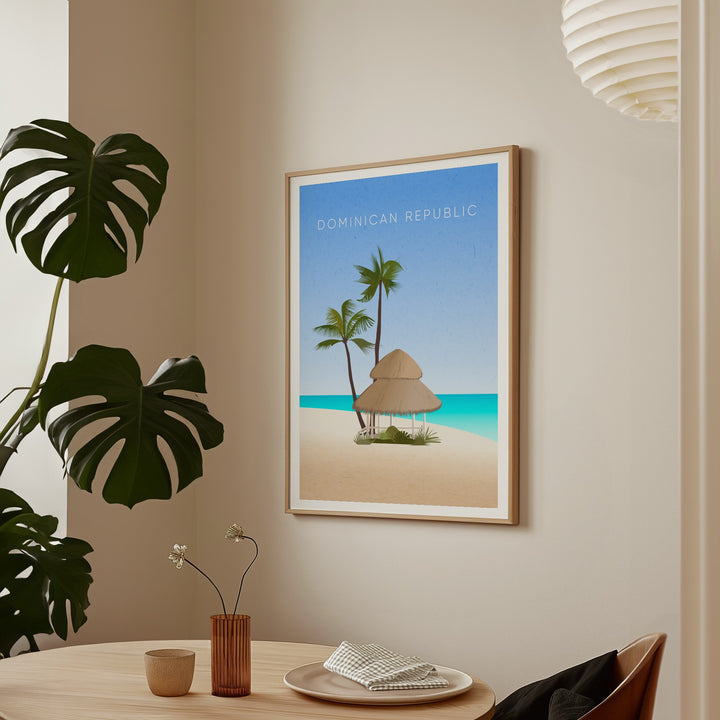 Dominican Republic Minimal Travel Poster