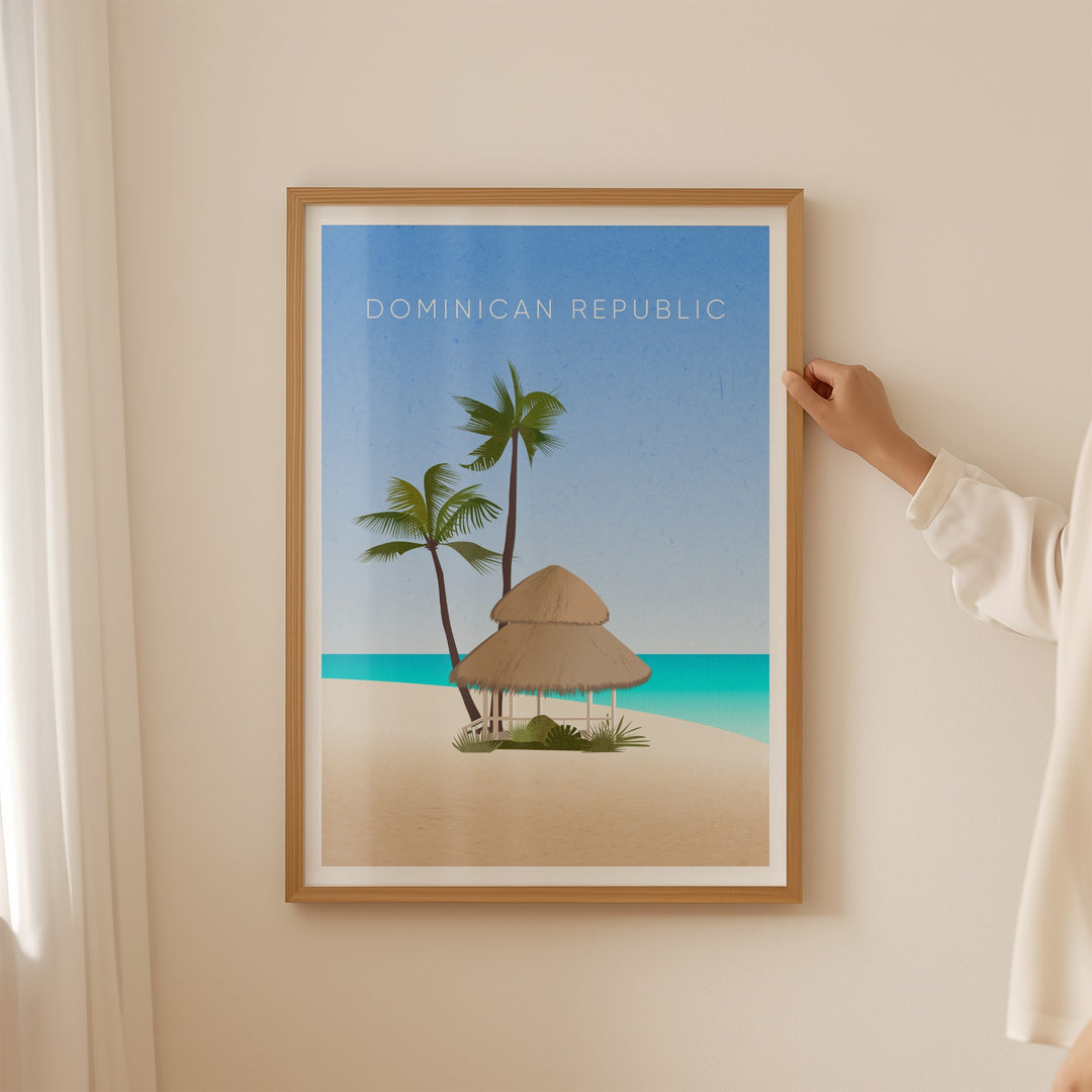 Dominican Republic Minimal Travel Poster