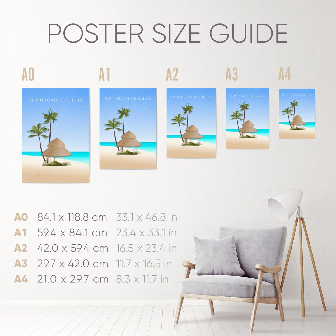 Dominican Republic Minimal Travel Poster