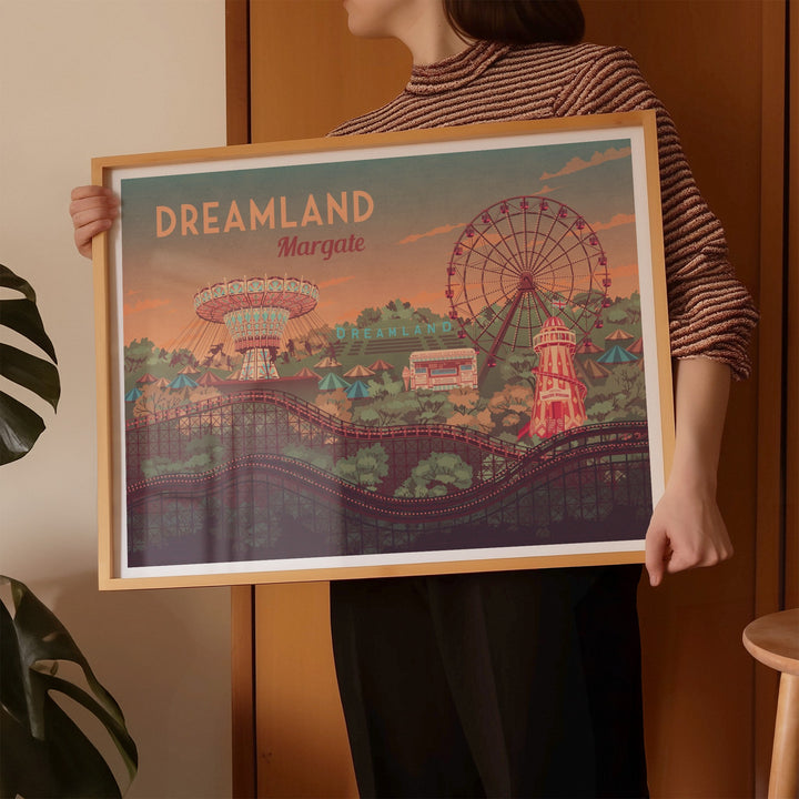 Dreamland Margate Seaside Travel Poster