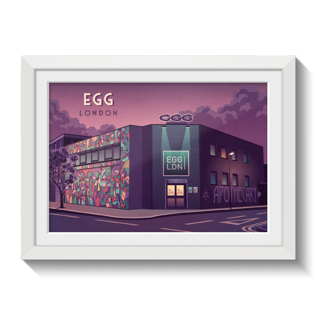 Egg Nightclub London Travel Poster