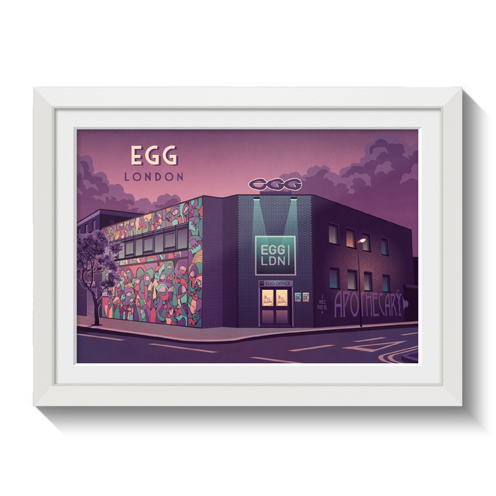 Egg Nightclub London Travel Poster