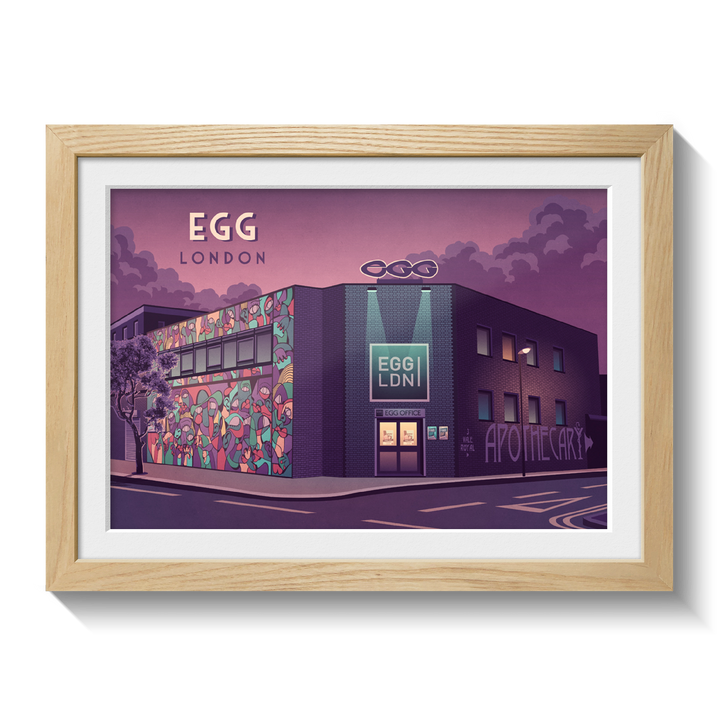 Egg Nightclub London Travel Poster