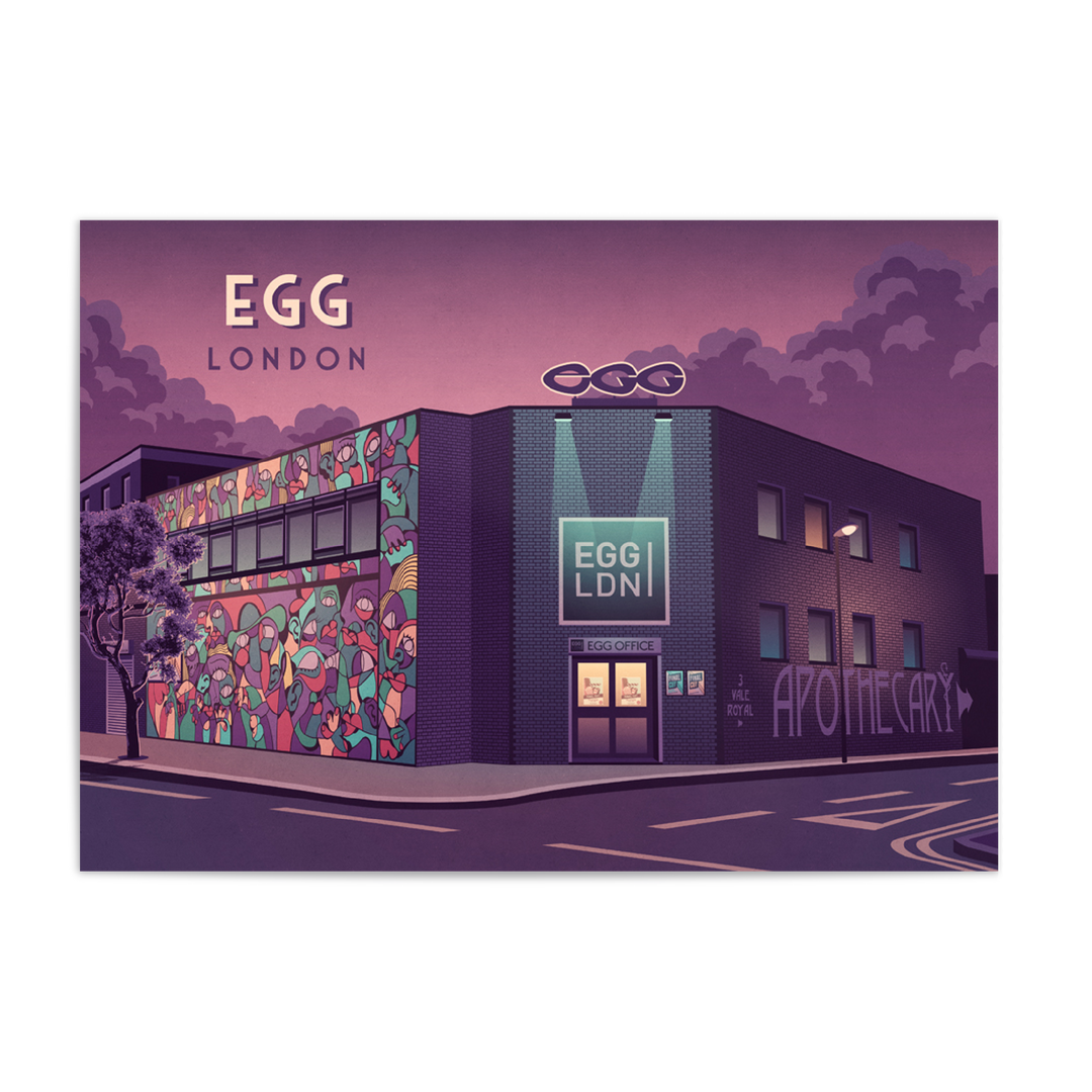 Egg Nightclub London Travel Poster