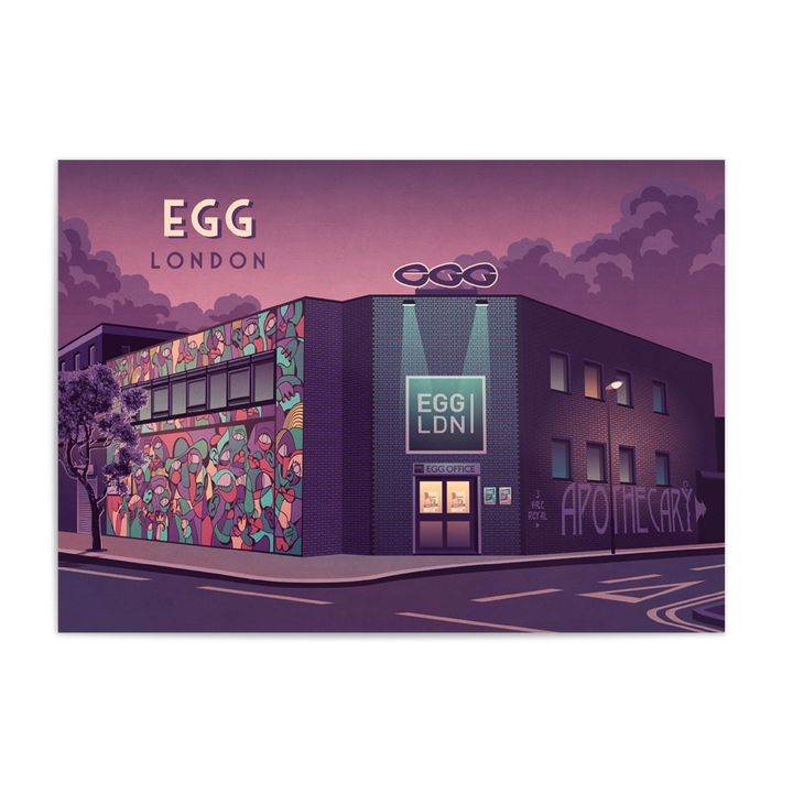 Egg Nightclub London Travel Poster