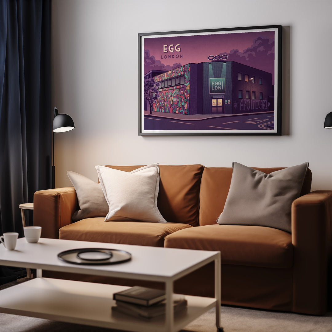 Egg Nightclub London Travel Poster