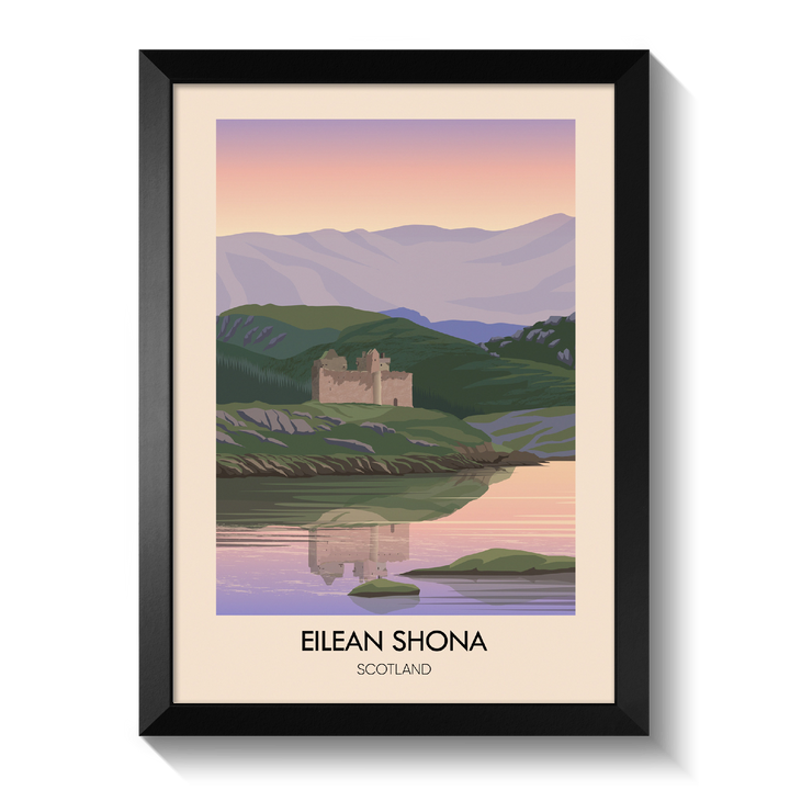 Eilean Shona Scotland Travel Poster