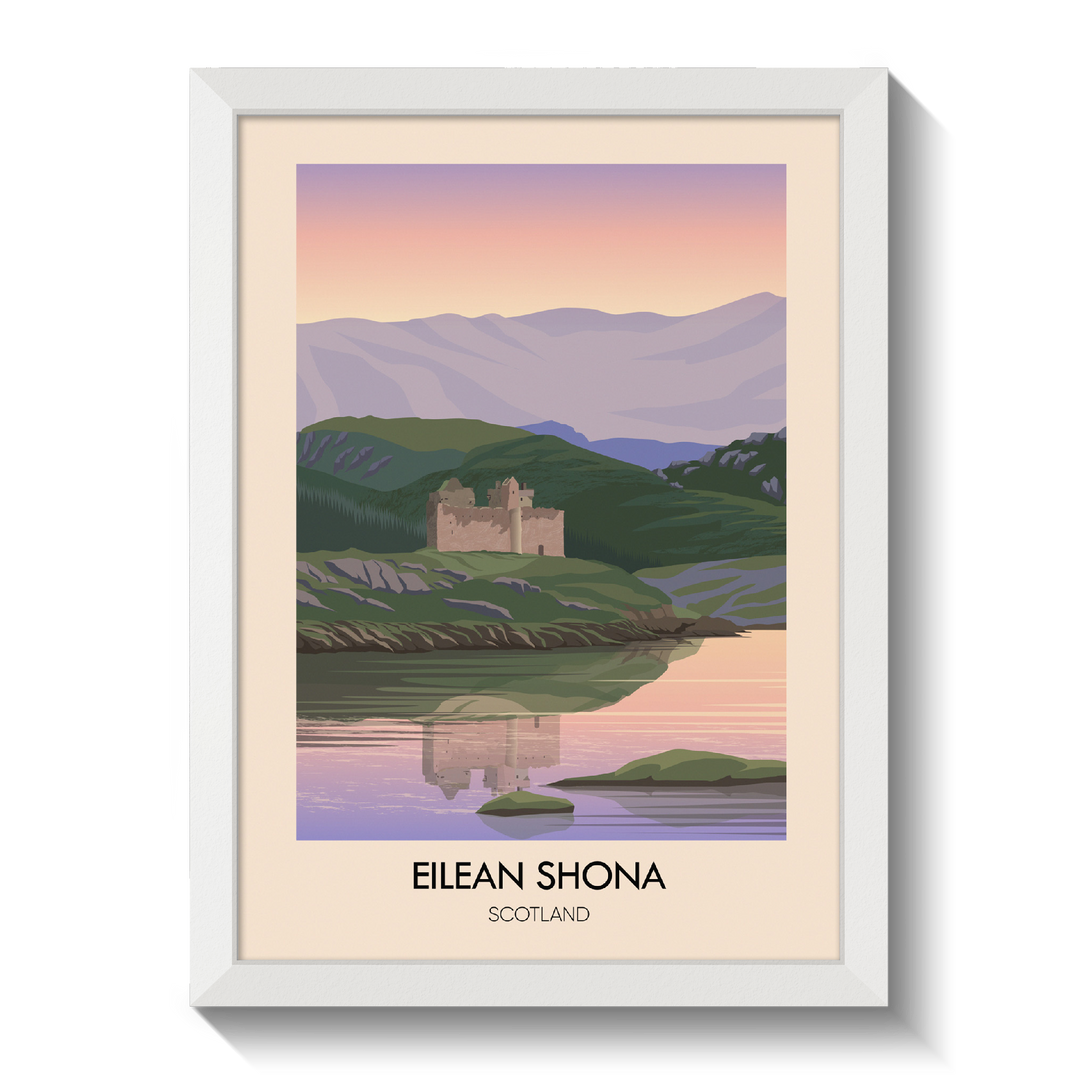 Eilean Shona Scotland Travel Poster