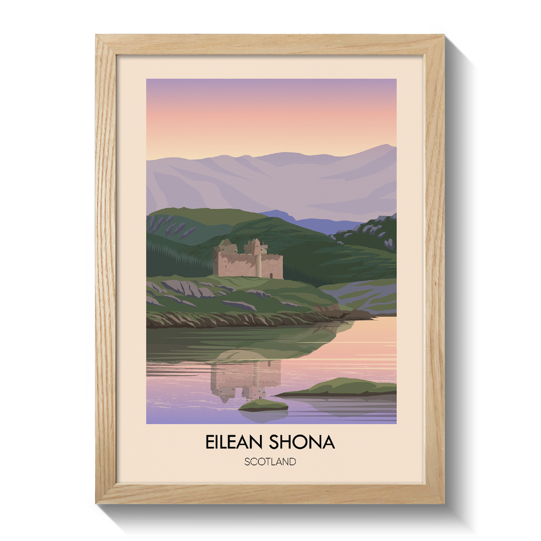 Eilean Shona Scotland Travel Poster