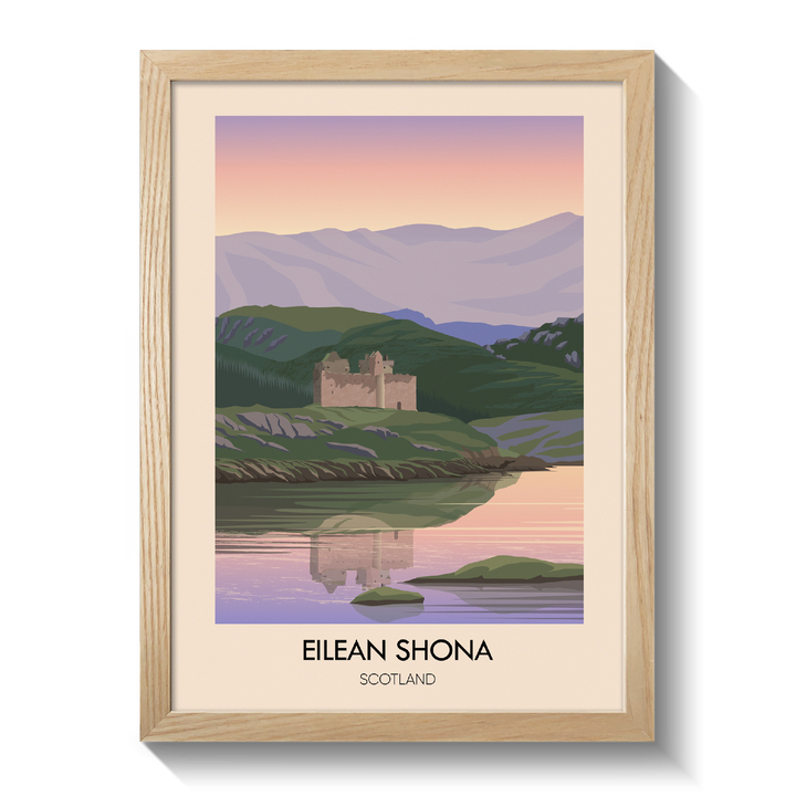 Eilean Shona Scotland Travel Poster