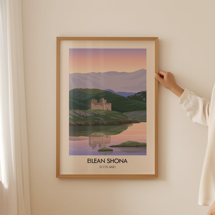 Eilean Shona Scotland Travel Poster
