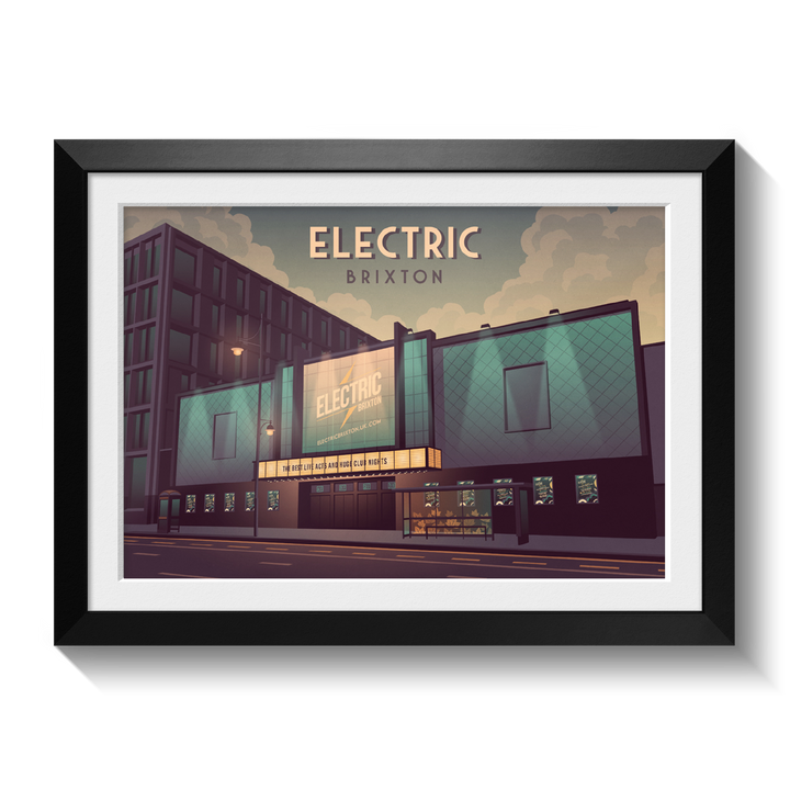 Electric Brixton London Travel Poster