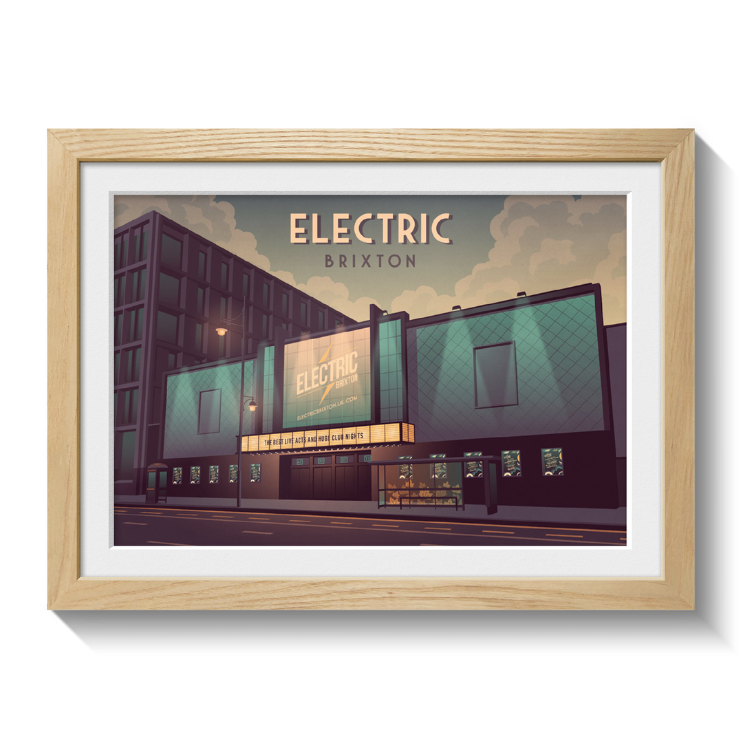 Electric Brixton London Travel Poster