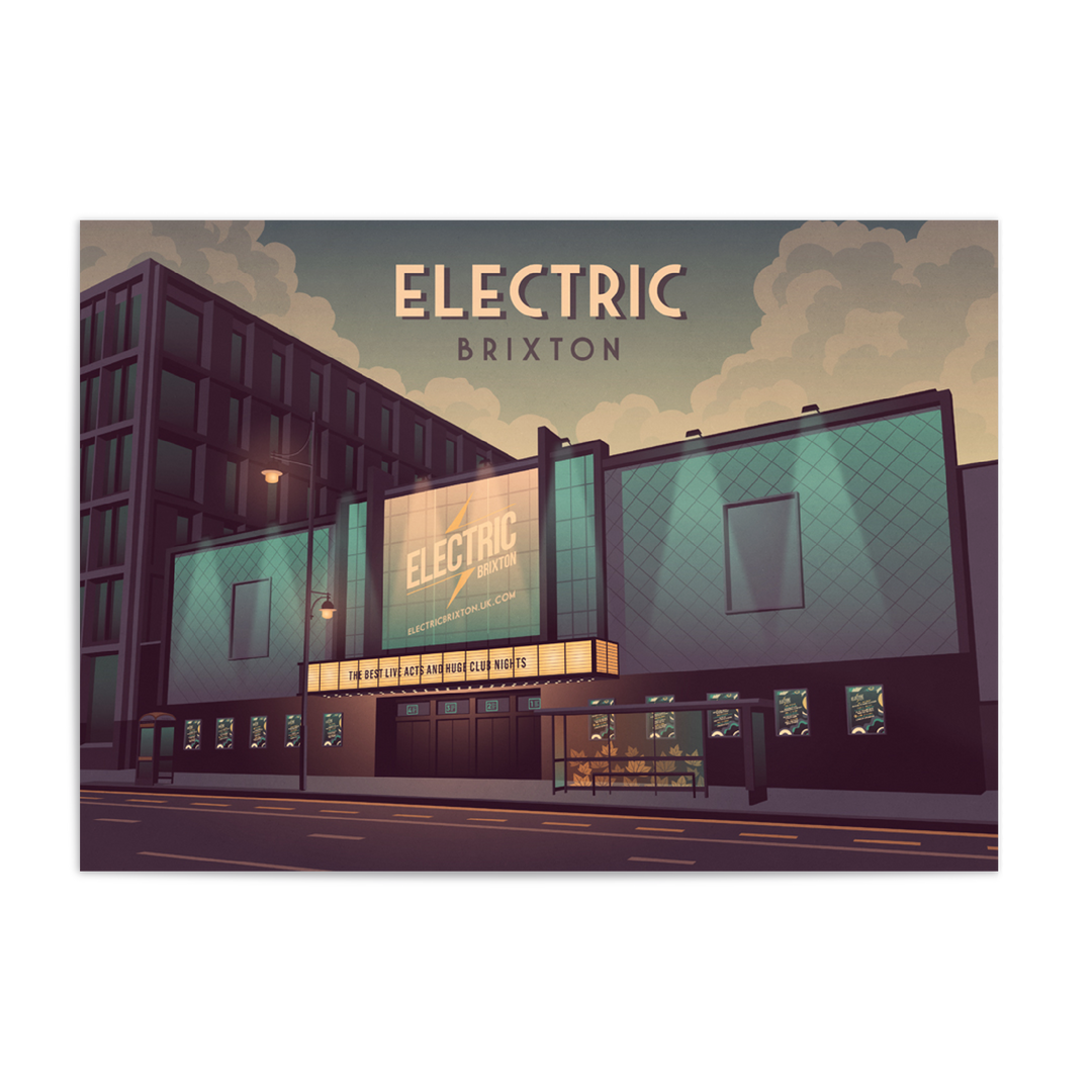 Electric Brixton London Travel Poster