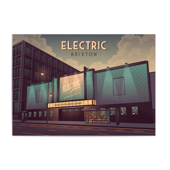 Electric Brixton London Travel Poster