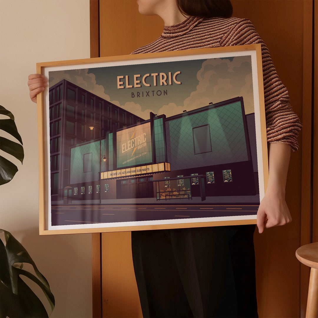 Electric Brixton London Travel Poster