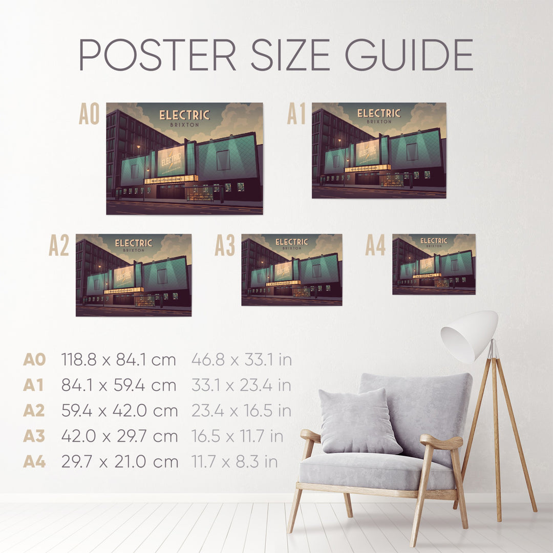 Electric Brixton London Travel Poster